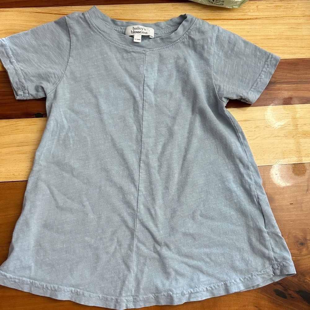 Haley Boo Light Blue Kids Short Sleeve Tee